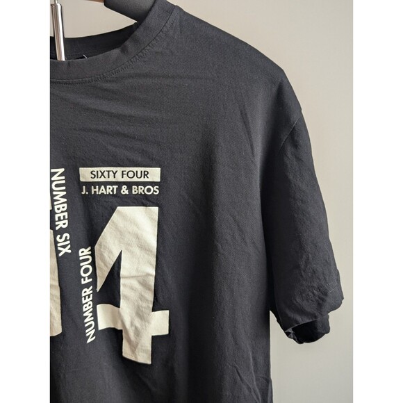 J. Hart & Bros UPIM Number 64 Privacy Label Men's Tshirt Black Size IT 7 EUR XXL - Picture 4 of 14